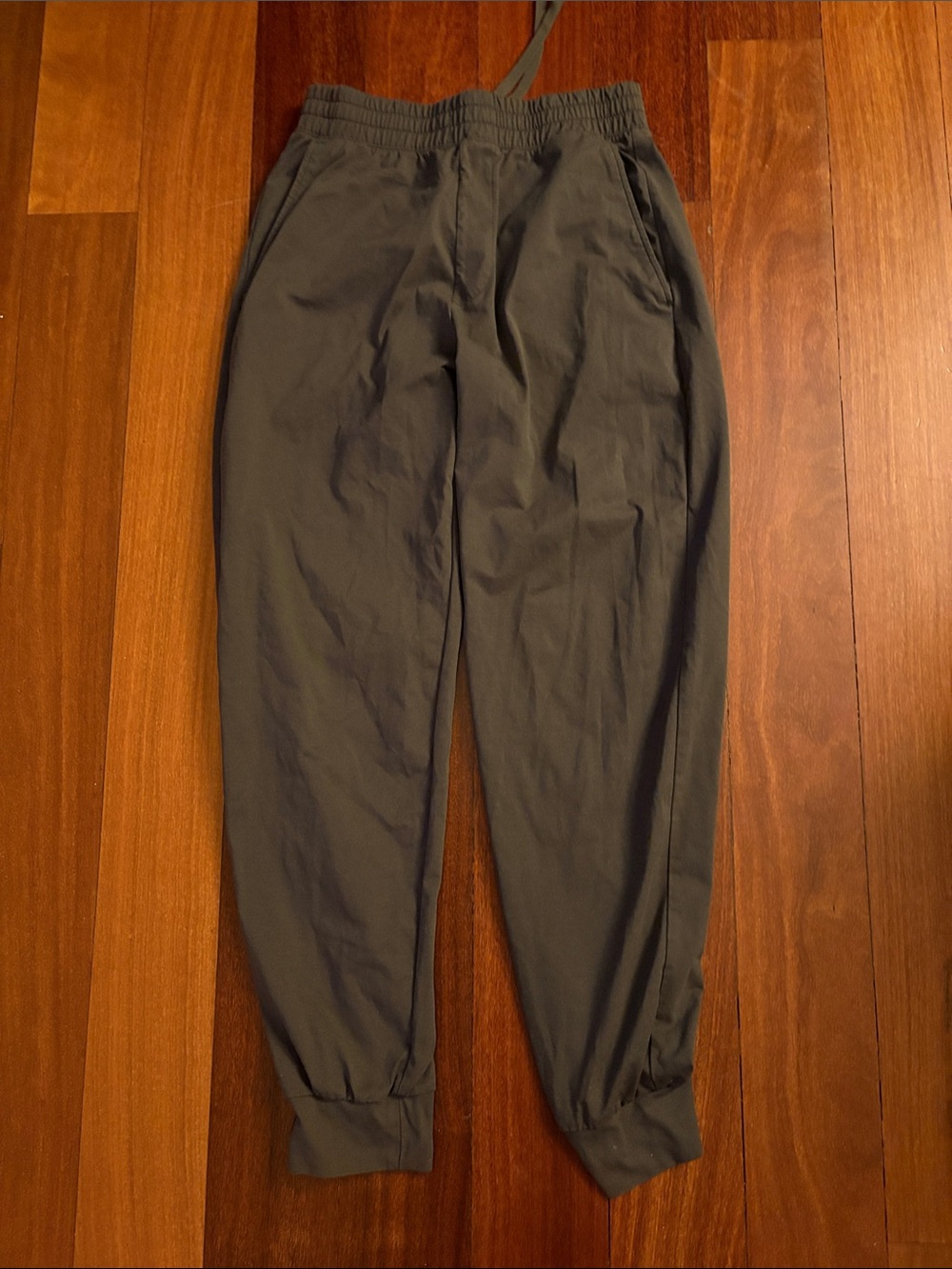 Men's Gray Elastic-Waist Jogger Pants